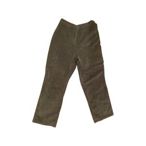 Green corduroy pants